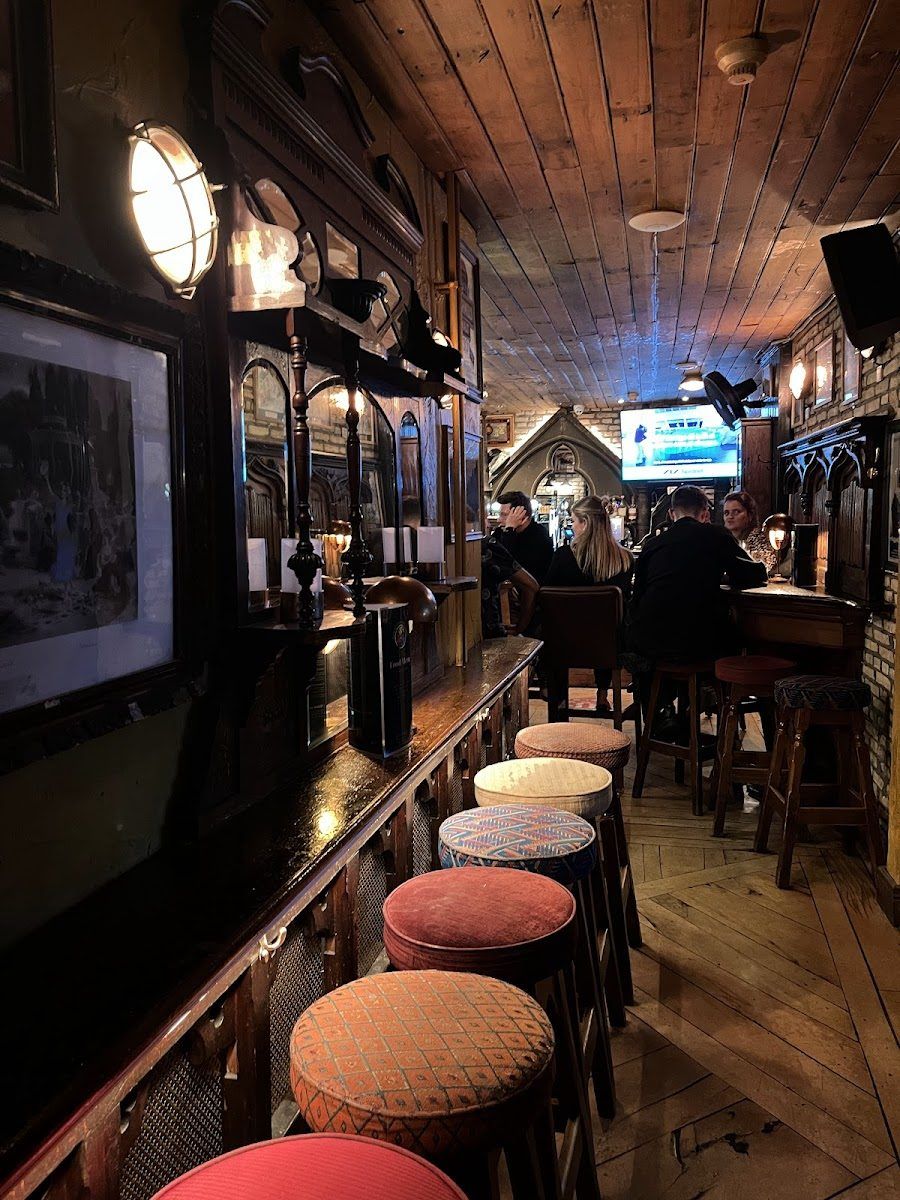 The Globe Irish Pub cocktail at the bar