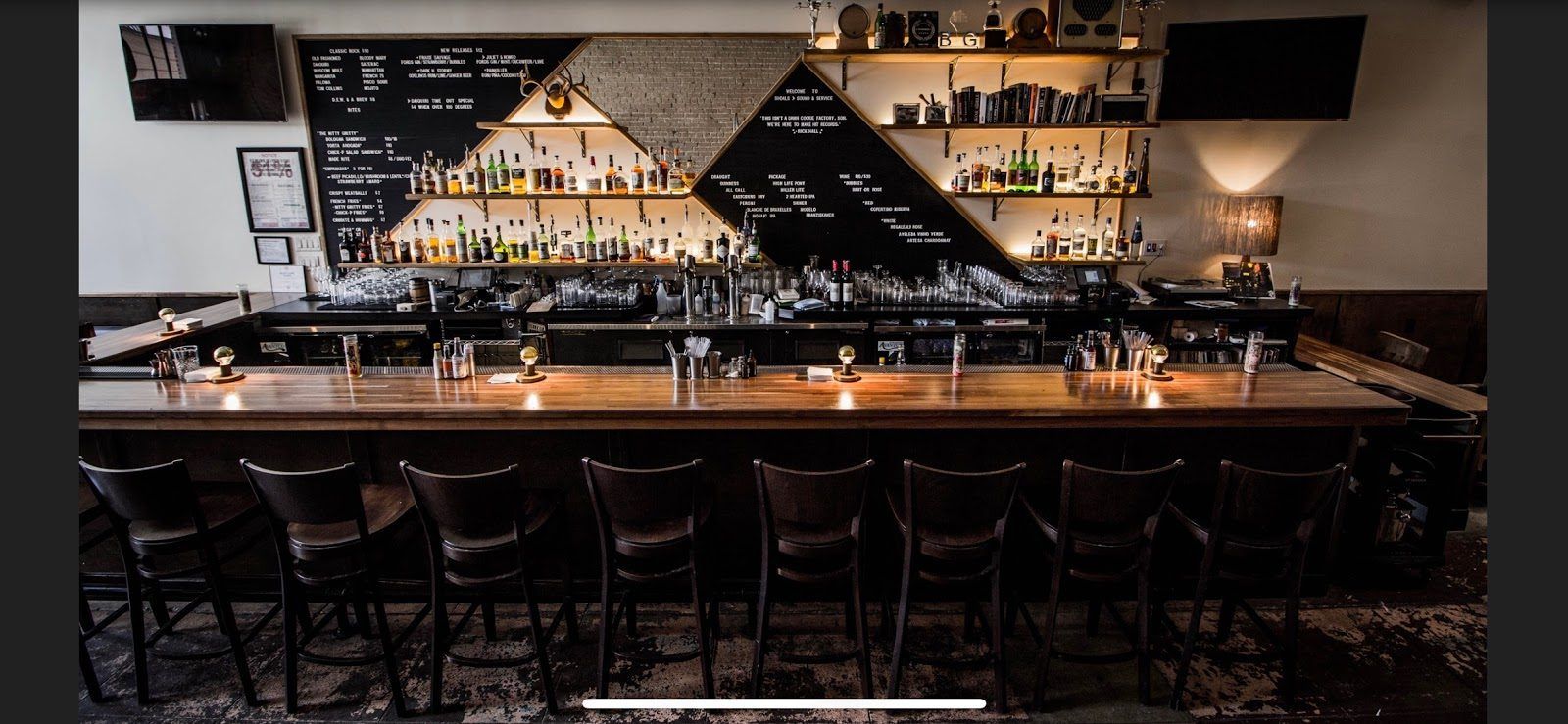 Shoals Sound & Service Dallas bar interior