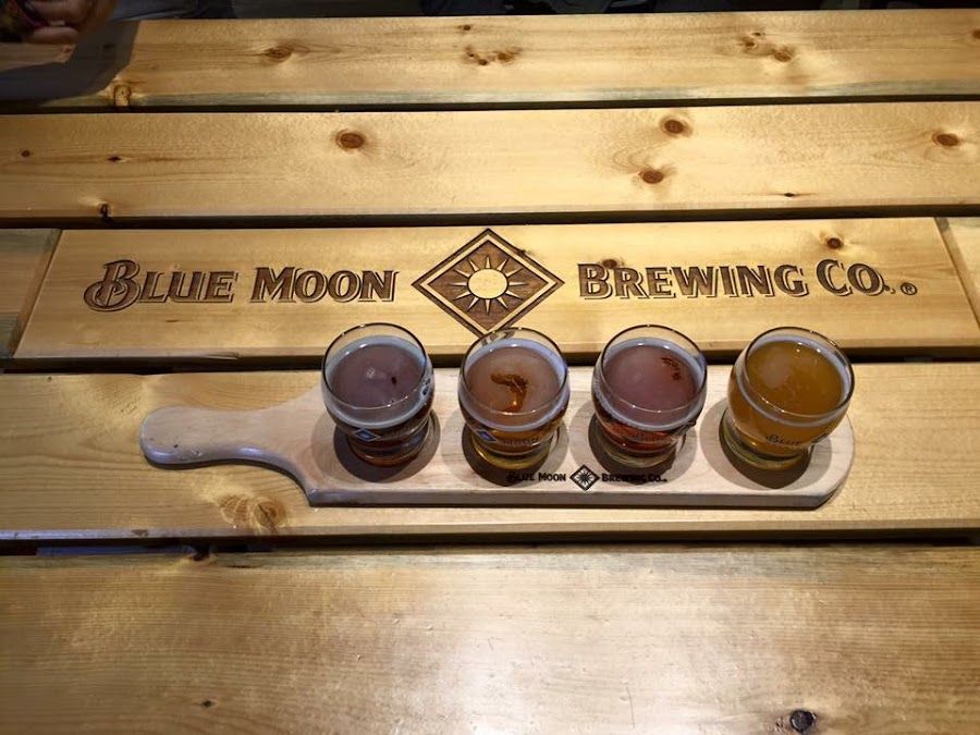 Blue Moon Brewing Co at the Sandlot cocktail at the bar