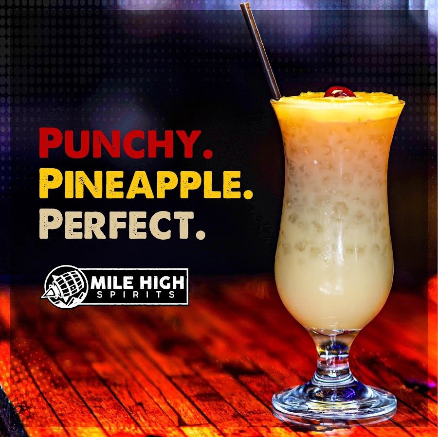 Mile High Spirits cocktail at the bar