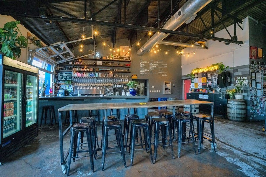 Our Mutual Friend Brewing cocktail at the bar