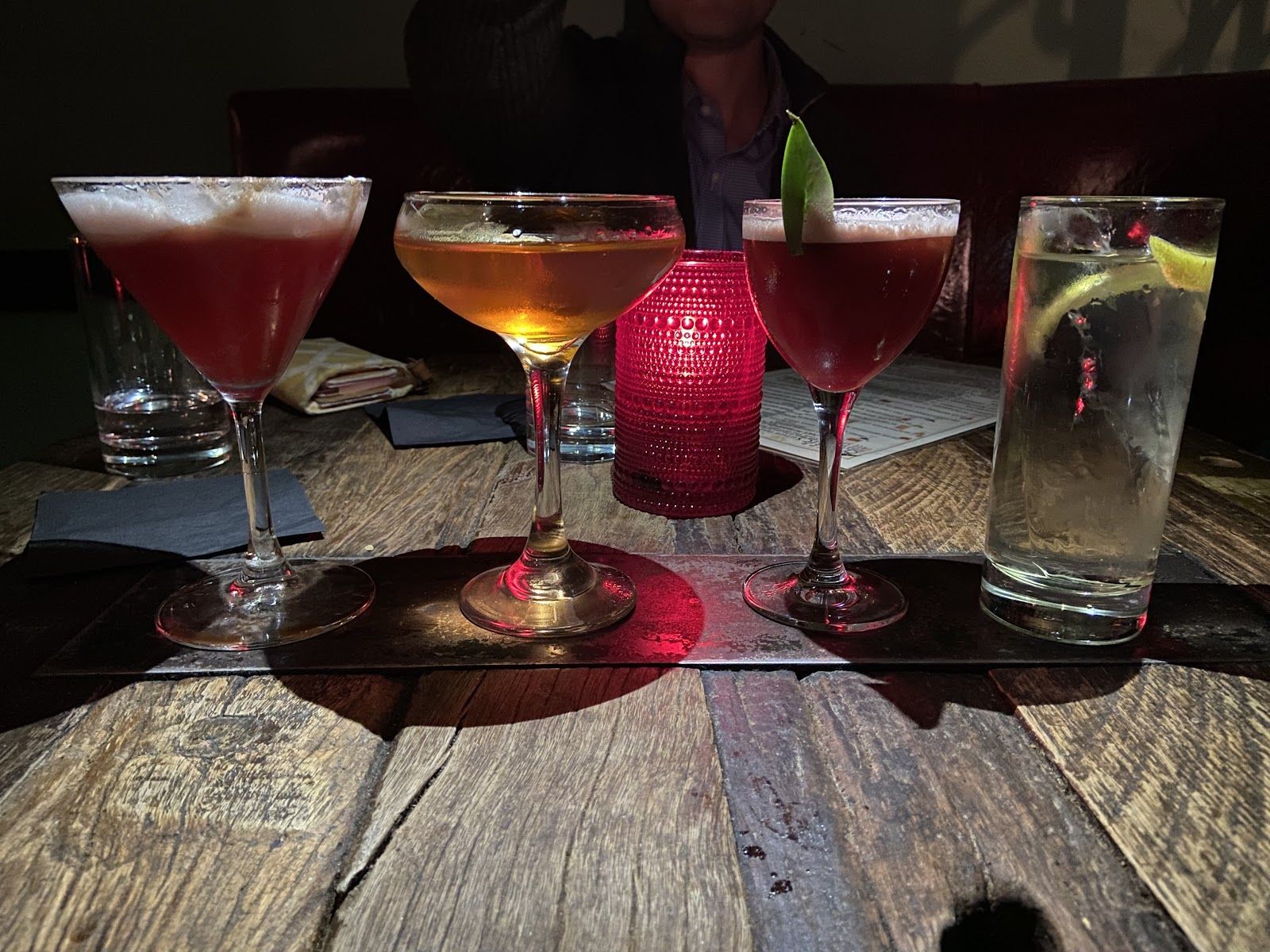 Craft cocktail at The Green Russell, Denver