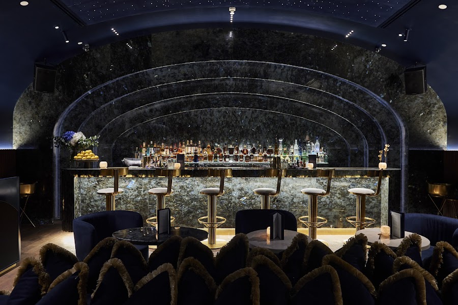 Galaxy Bar interior, sci-fi themed lounge