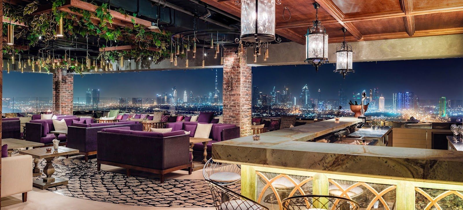 Eve Penthouse & Lounge Dubai bar interior