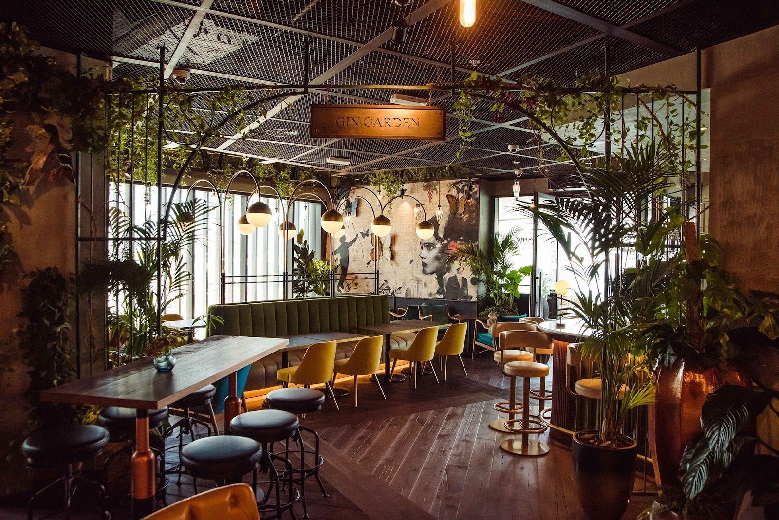 The London Project Restaurant Bar Dubai bar interior