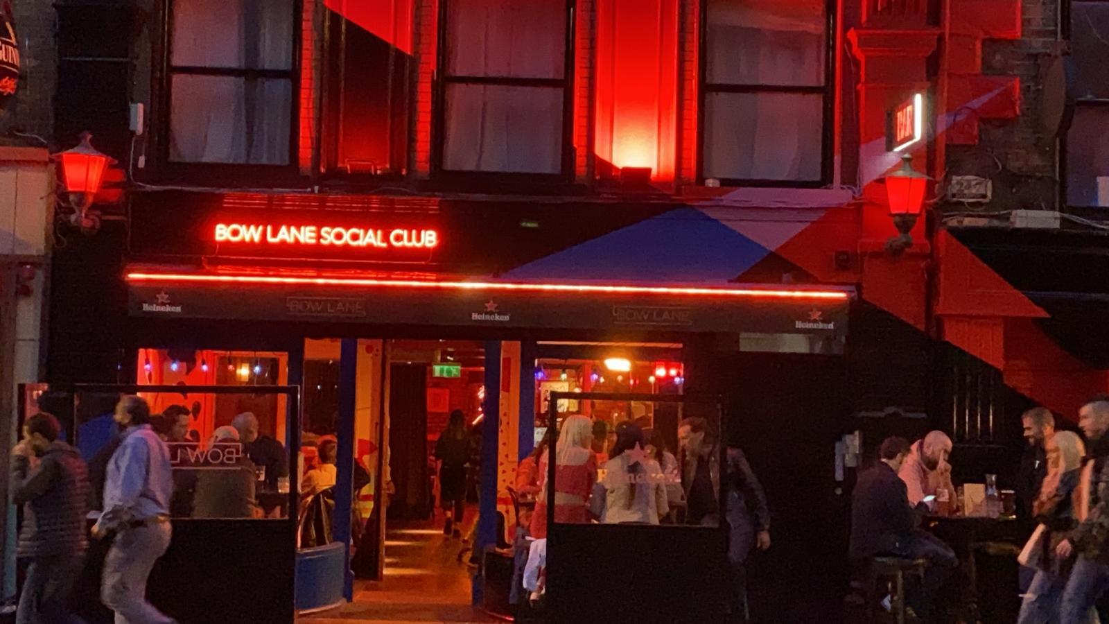 Bow Lane Social Dublin bar interior