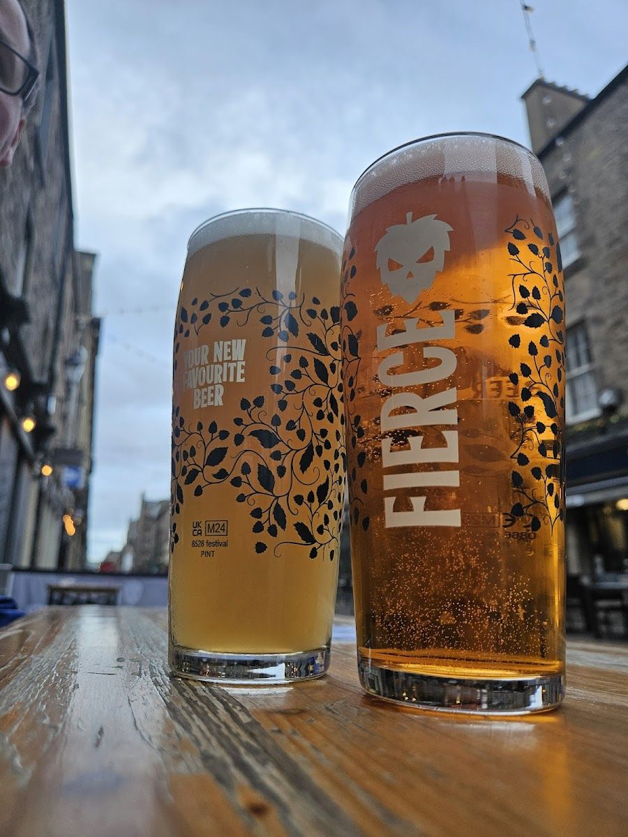 Fierce Beer Edinburgh cocktail at the bar
