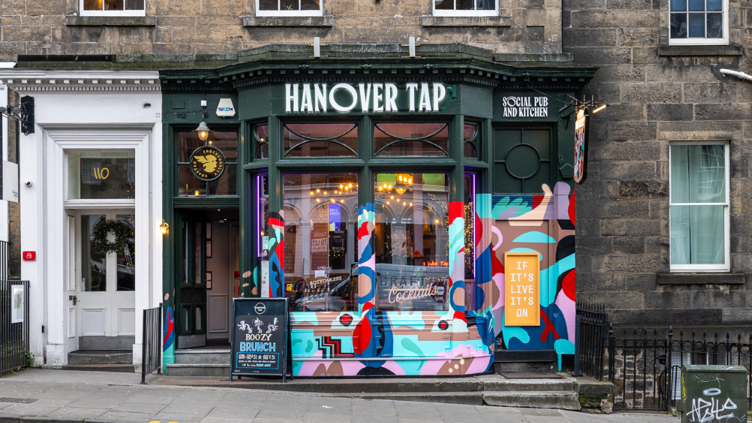 Hanover Tap craft-beer sports pub interior on Hanover Street, Edinburgh