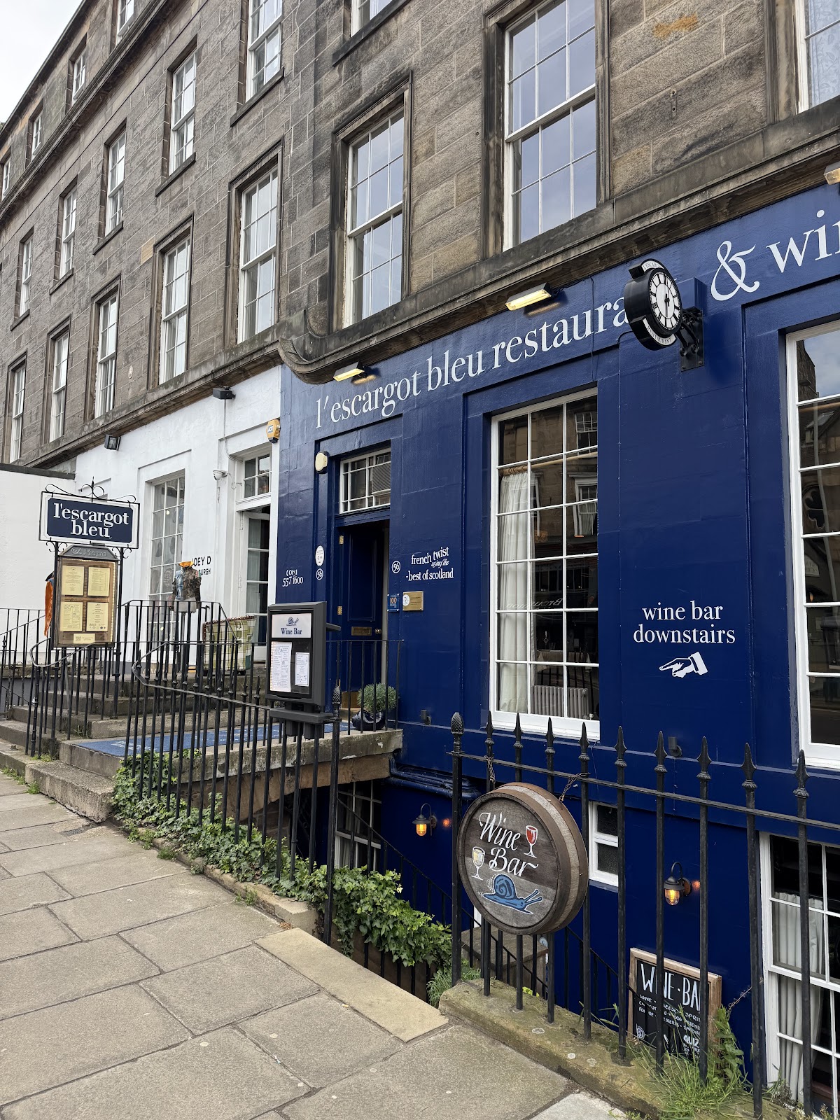 L'Escargot Bleu, Edinburgh