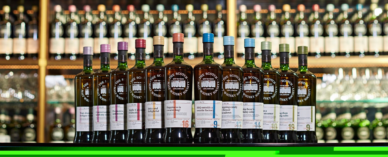 The Scotch Malt Whisky Society Edinburgh bar interior