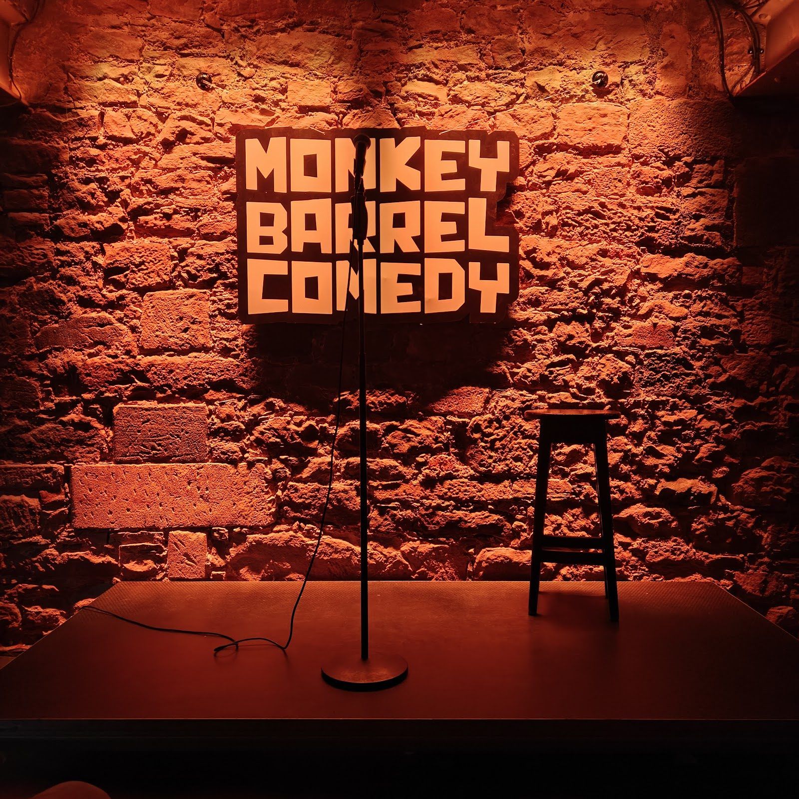 The Monkey Barrel Comedy Bar Edinburgh bar interior