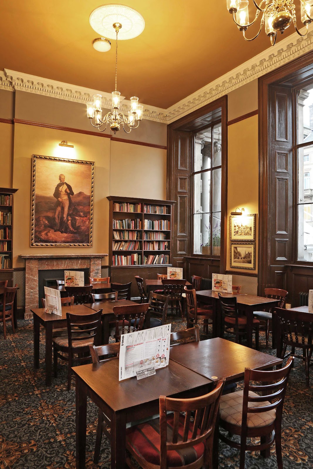 The Standing Order grand former bank interior on George Street, Edinburgh