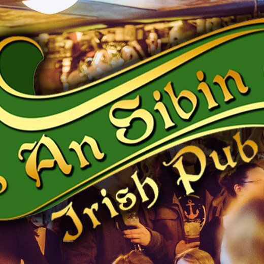 Pub atmosphere with low warm lighting