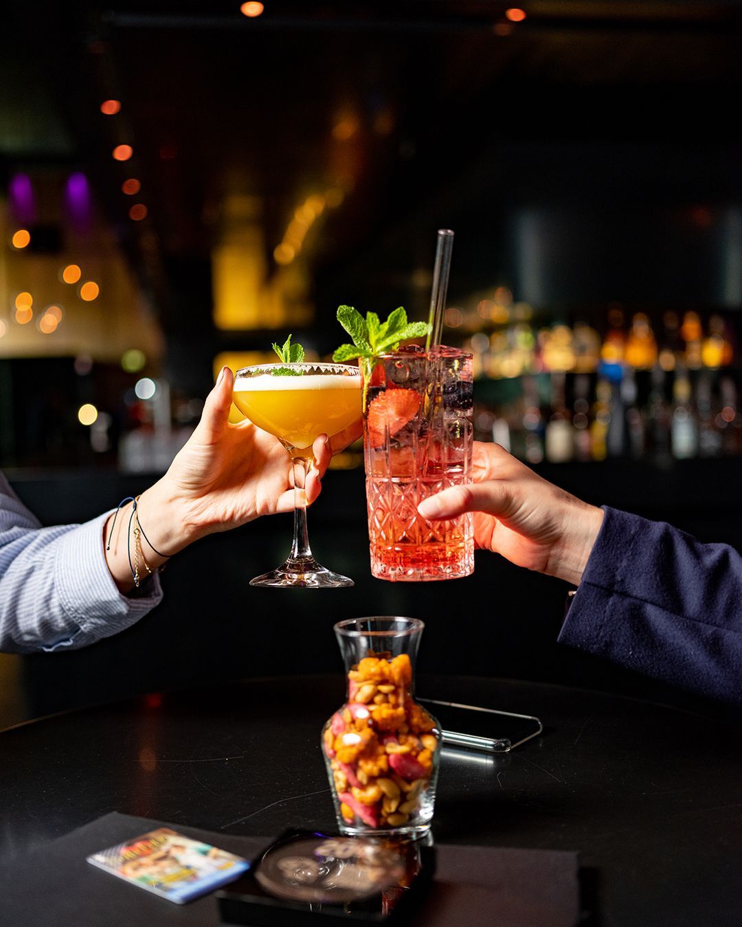 Finn Warwick cocktail at the bar