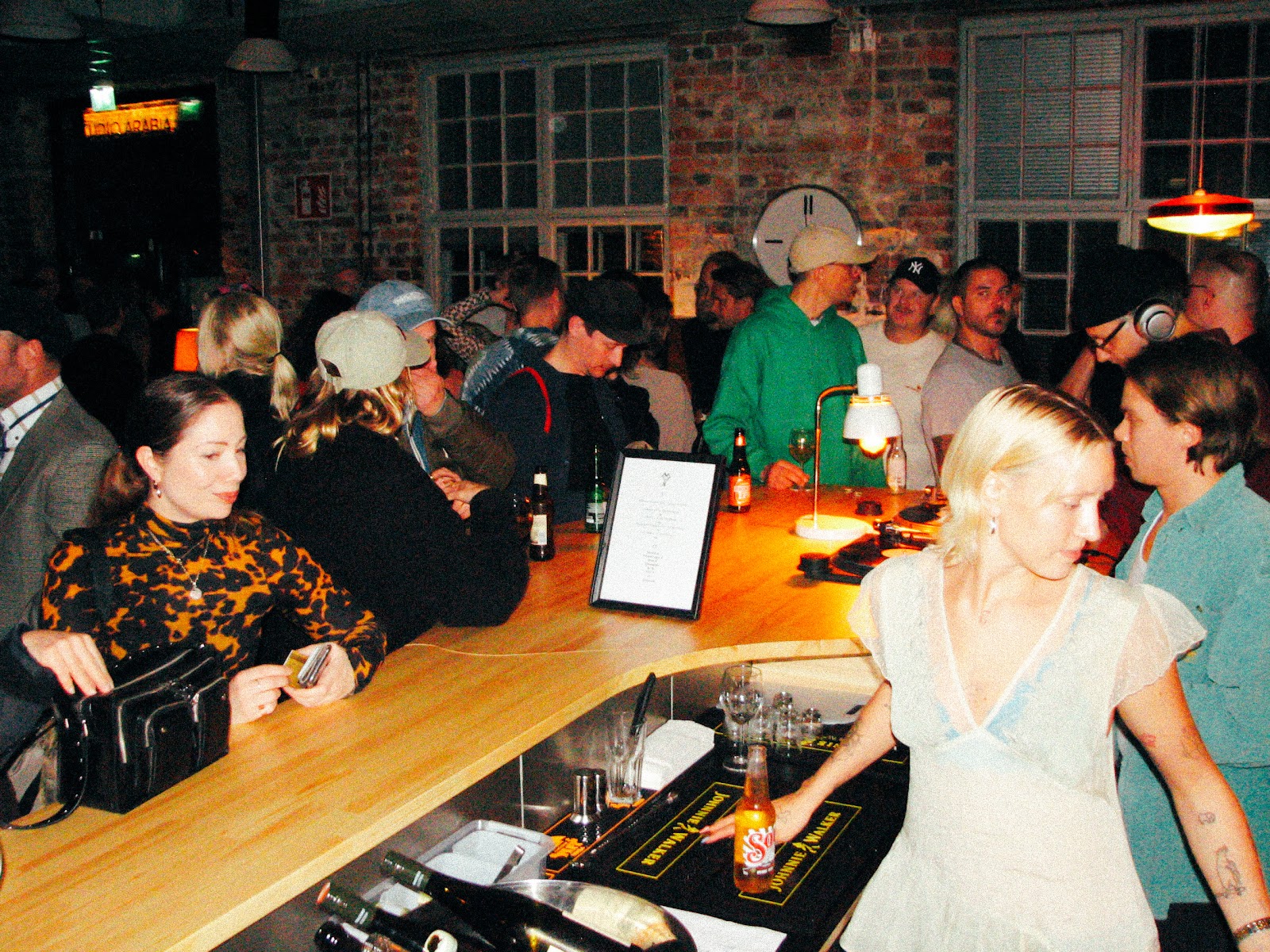 Late night bar scene
