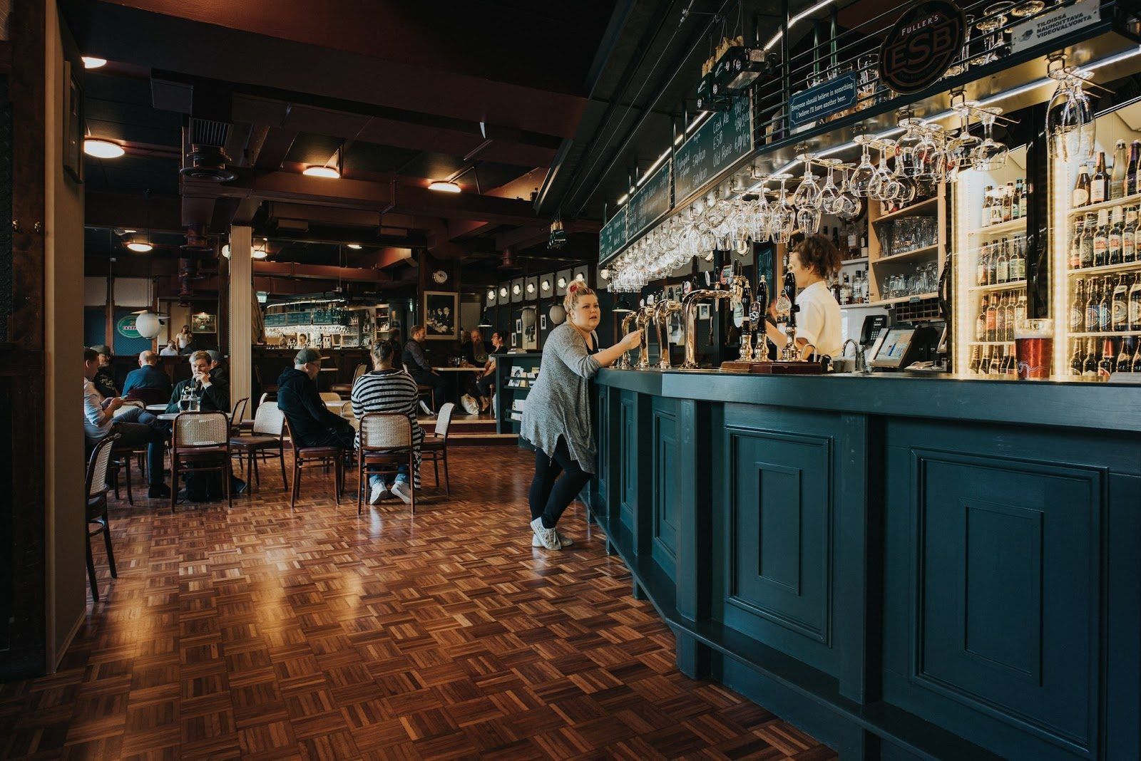 St Urho's Pub Helsinki bar interior