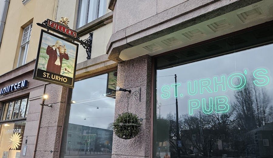St Urho's Pub bar service