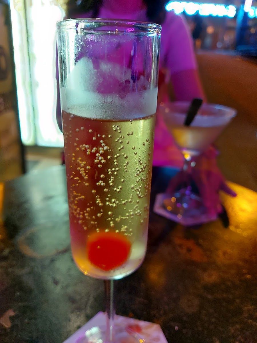Buddha Bombardier cocktail at the bar