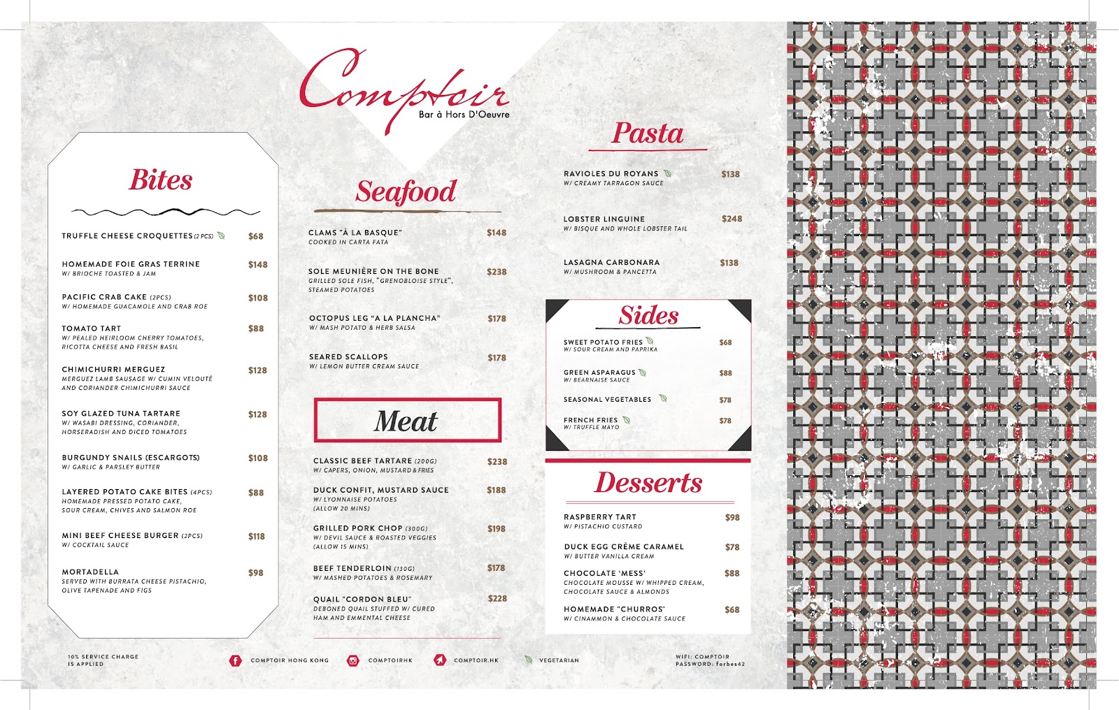Comptoir, Hong Kong