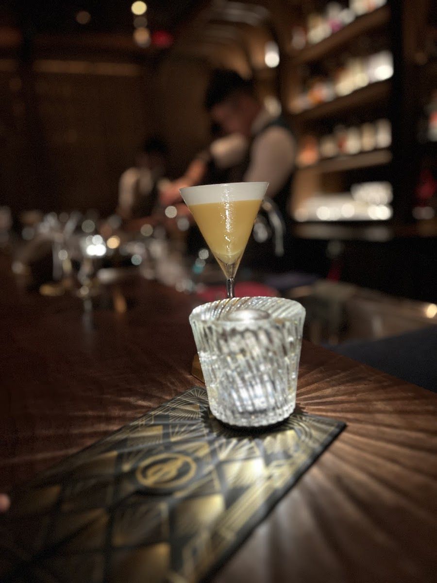 HUE Dining Bar cocktail at the bar