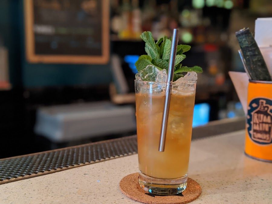 Rummin' Tings cocktail at the bar