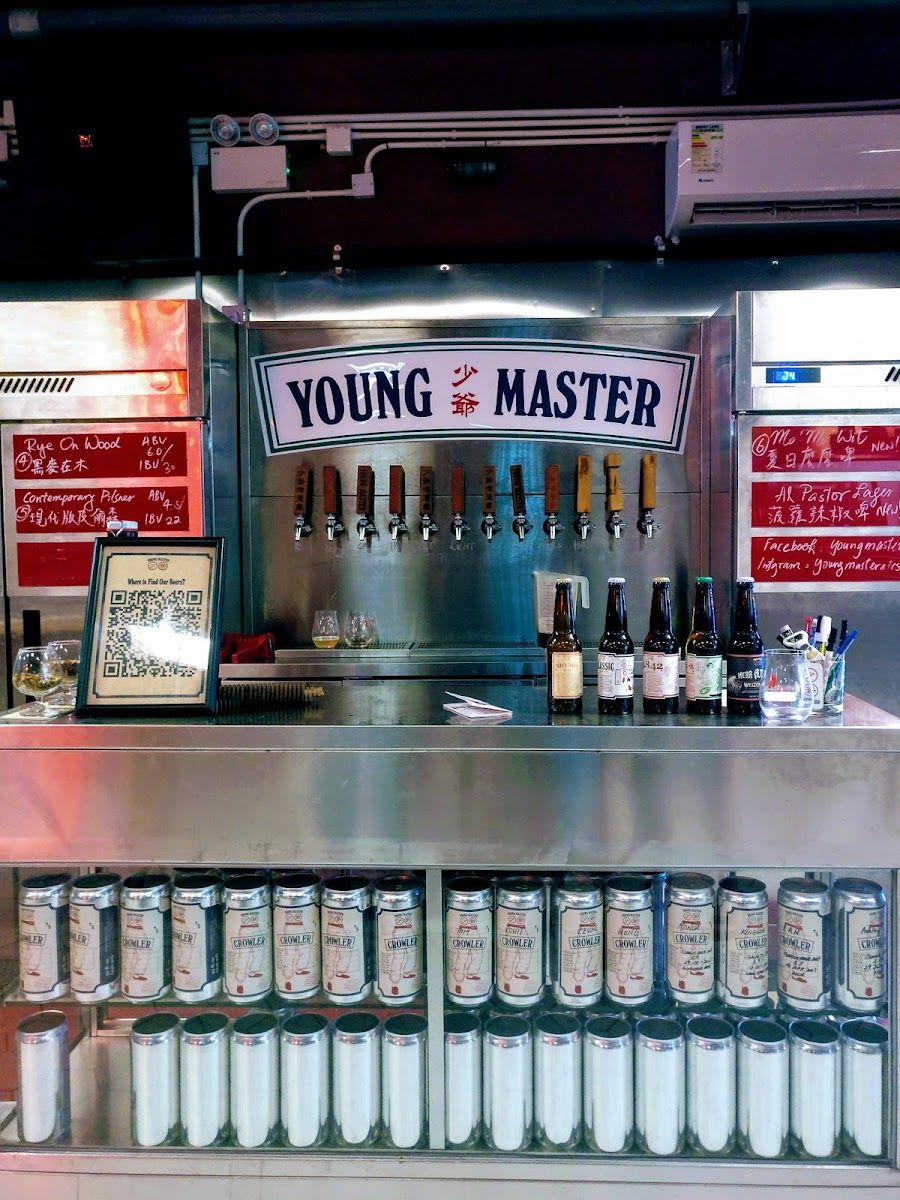 Young Master Brewery Taproom Hong Kong interior