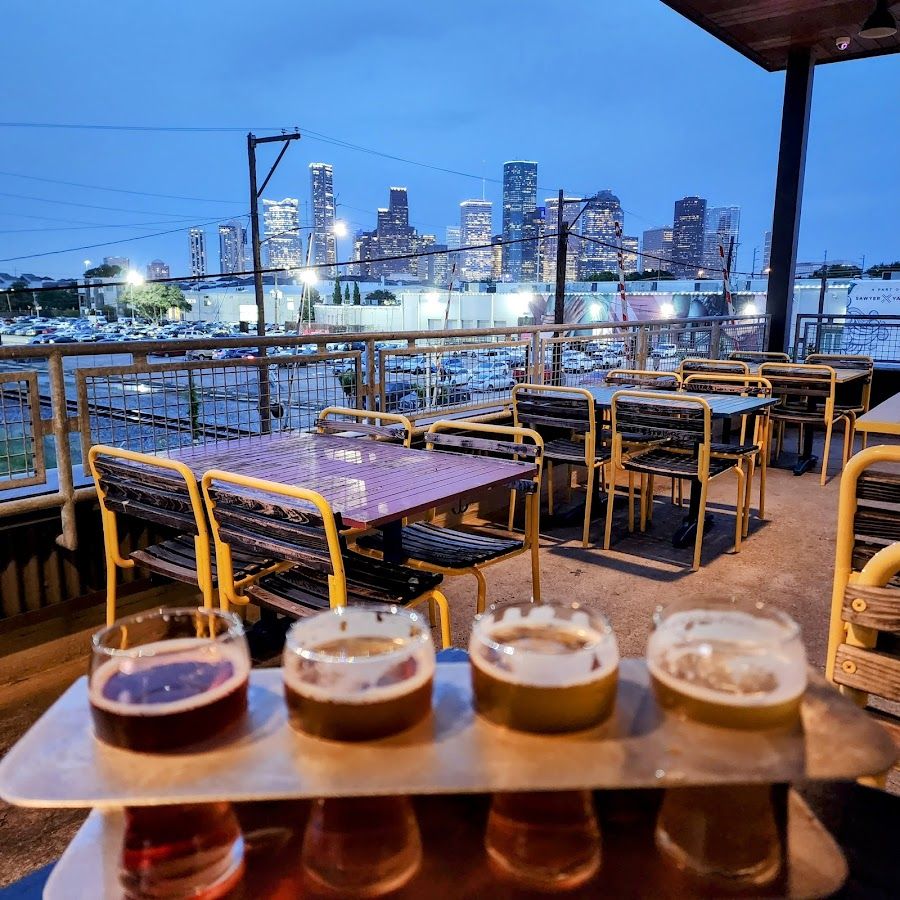 Buffalo Bayou Brewing cocktail at the bar