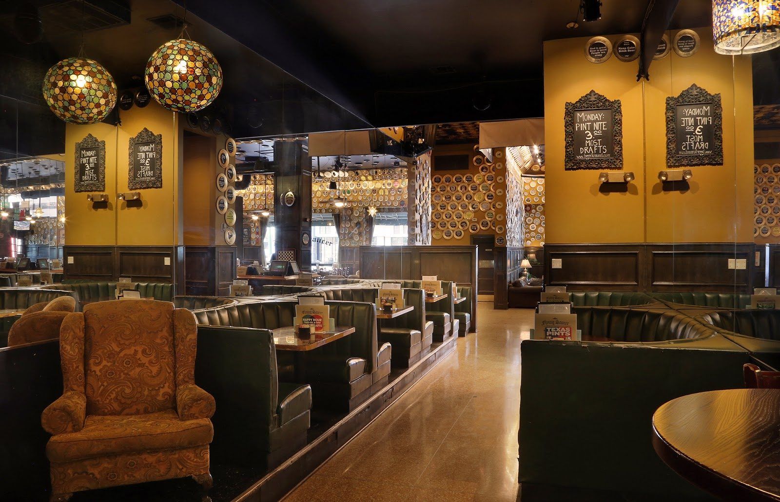 Flying Saucer Draught Emporium Houston bar interior