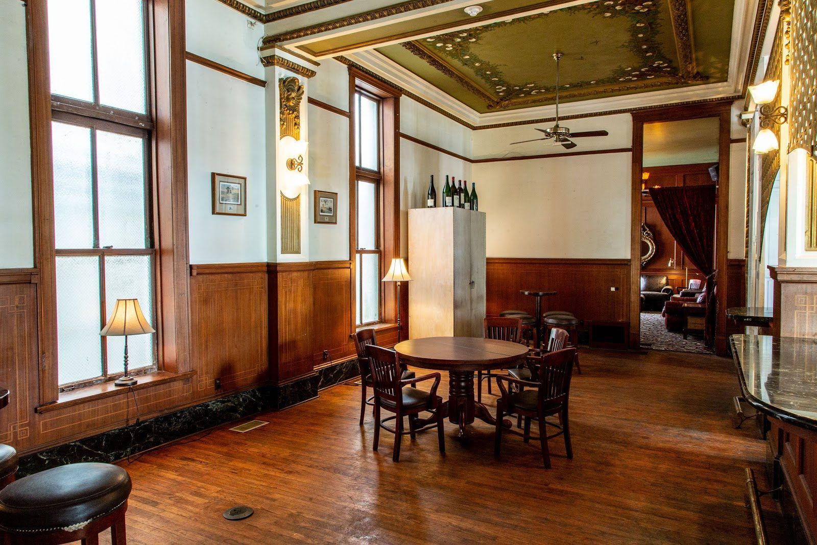 Public Services Wine and Whiskey Houston bar interior
