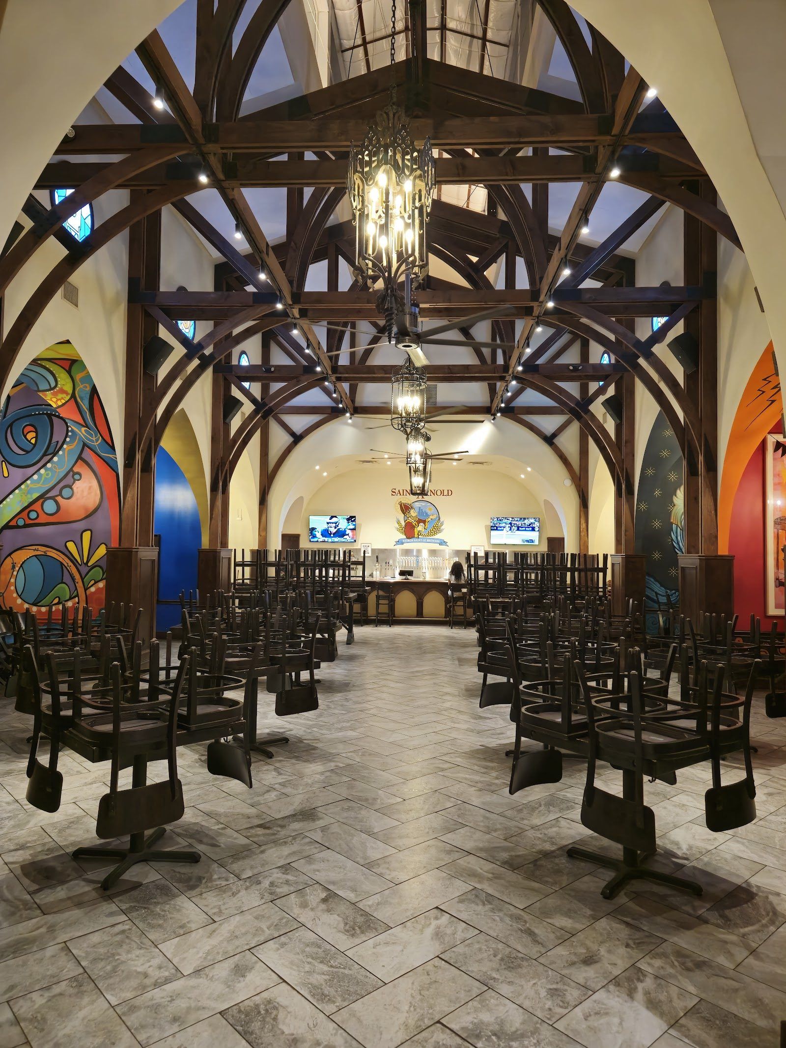 Saint Arnold Brewing Houston bar interior