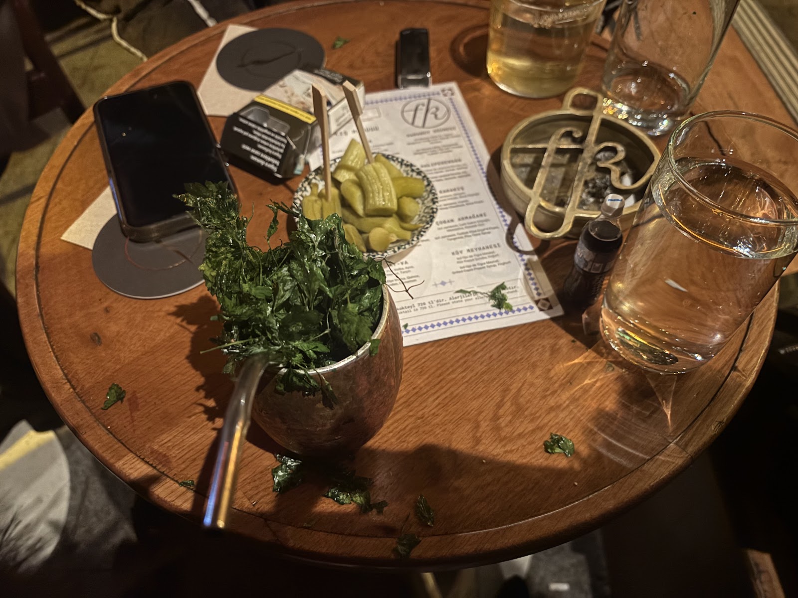 Fahri Konsolos small cocktail bar interior in Kadikoy, Istanbul