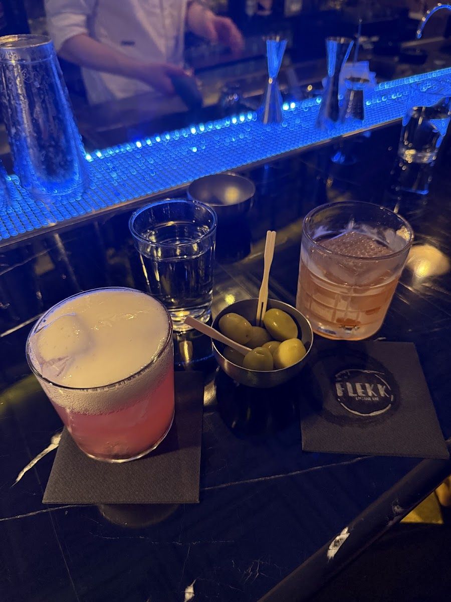 Fink Cocktail Bar cocktail at the bar