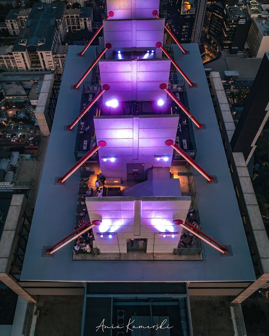 Villa Rooftop Bar Sandton cocktail at the bar