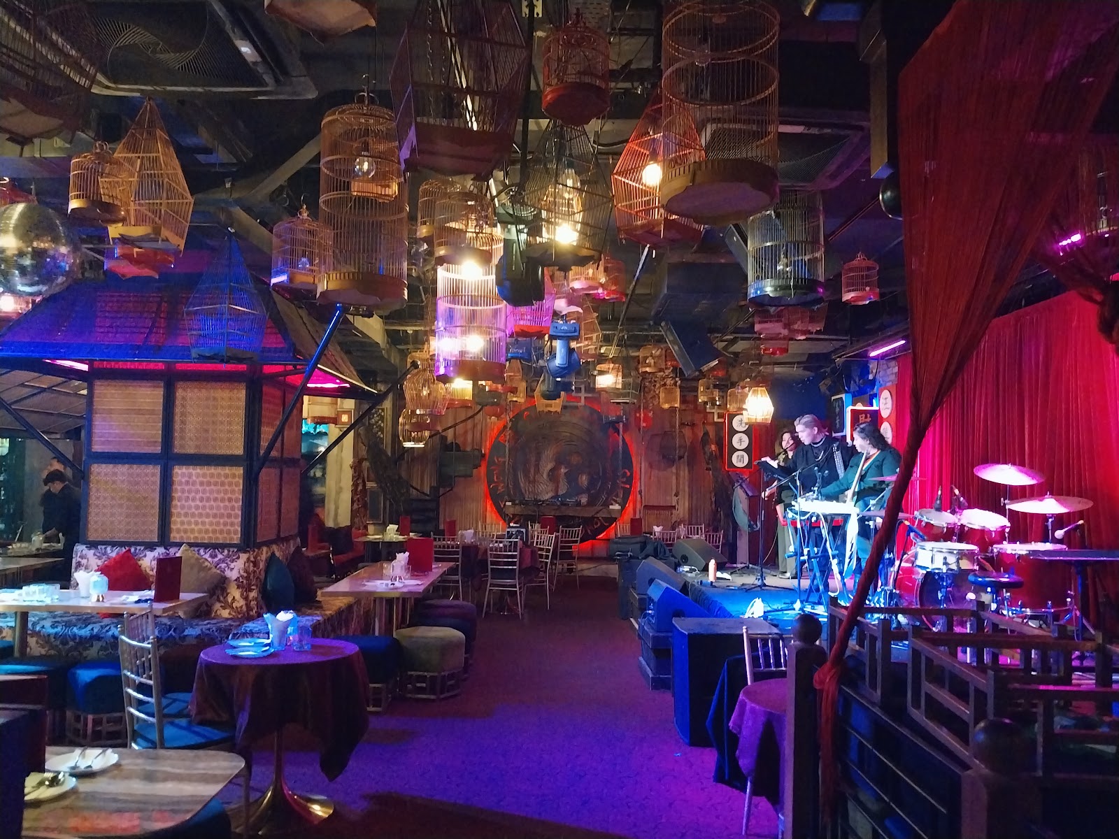 Bar room in low light