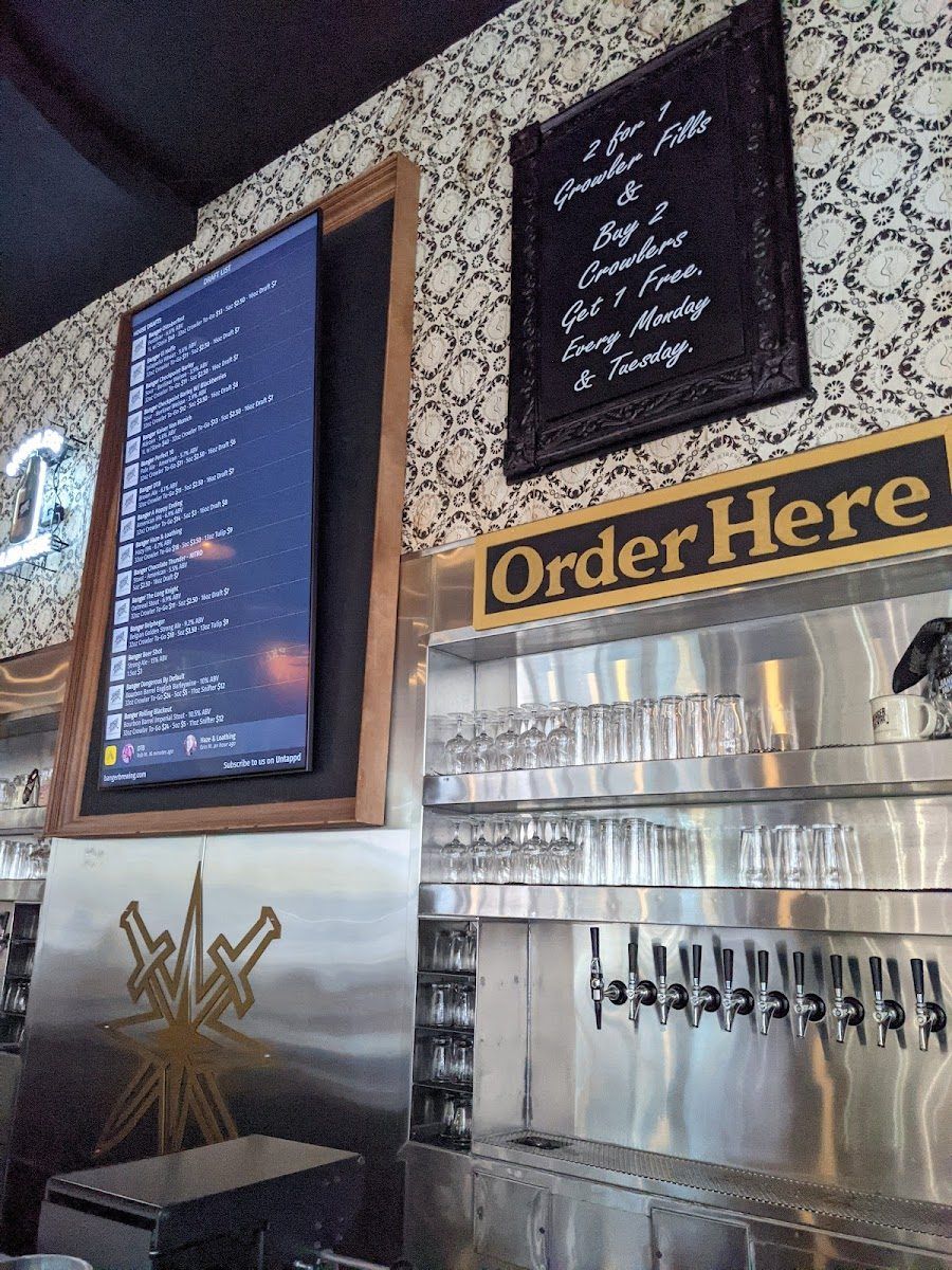 Banger Brewing cocktail at the bar