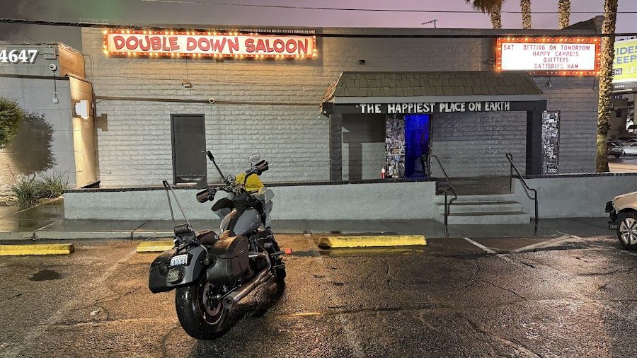 Double Down Saloon cocktail at the bar