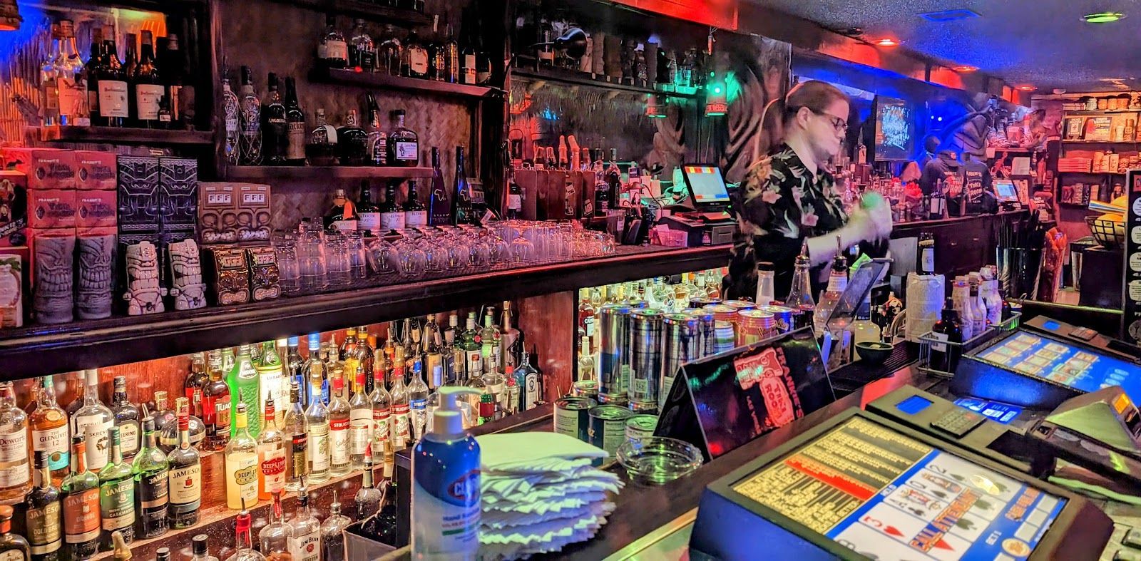 Tiki bar atmosphere