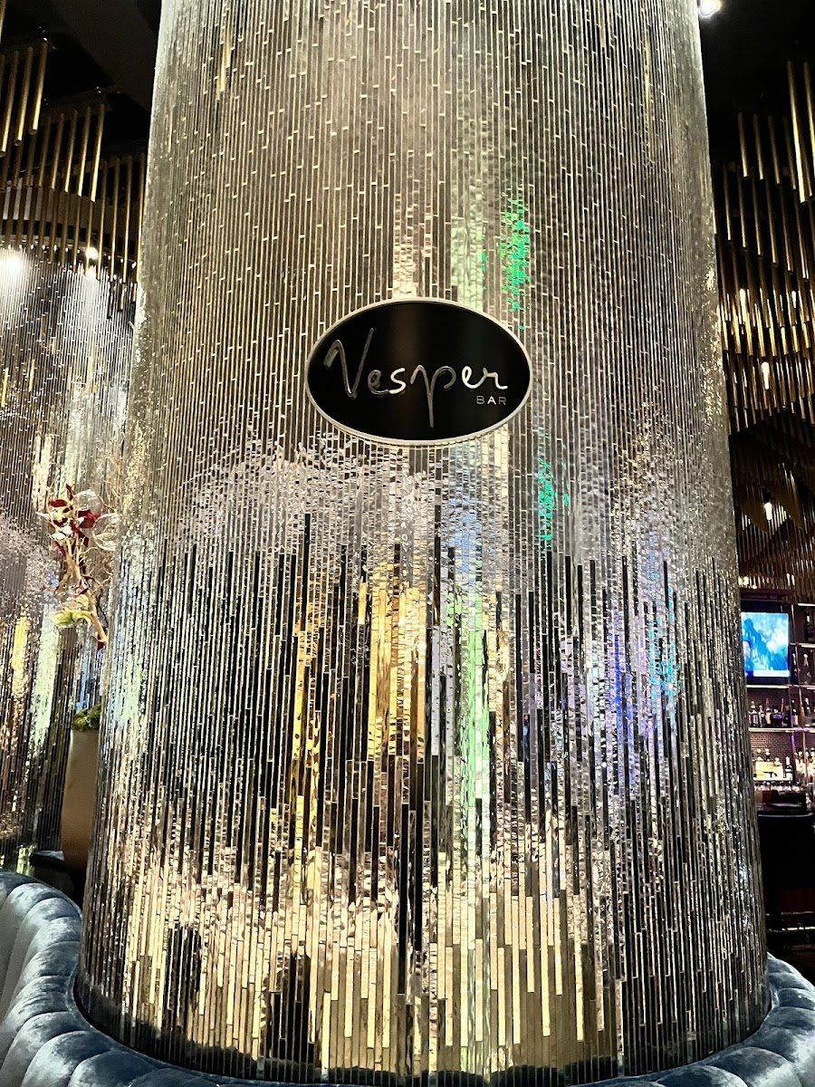 Vesper Bar at The Cosmopolitan cocktail at the bar