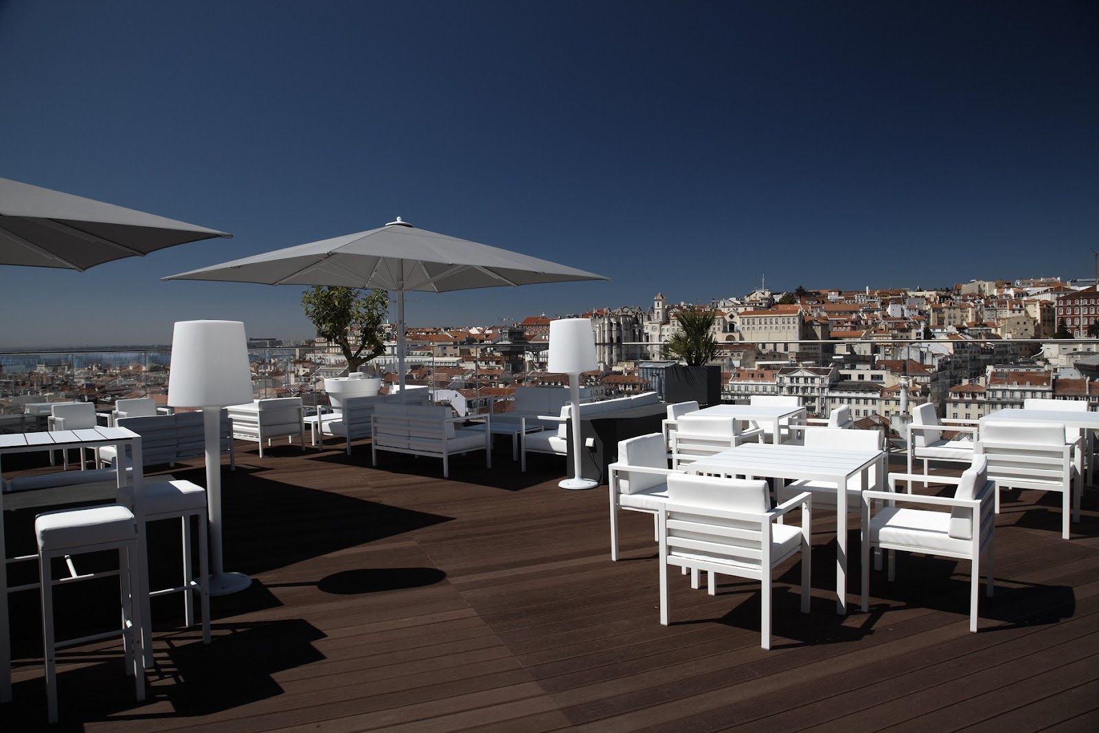Rooftop Bar at Hotel Mundial Lisbon bar interior