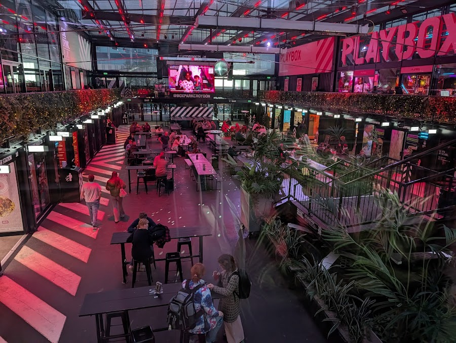 Boxpark Croydon London pub atmosphere