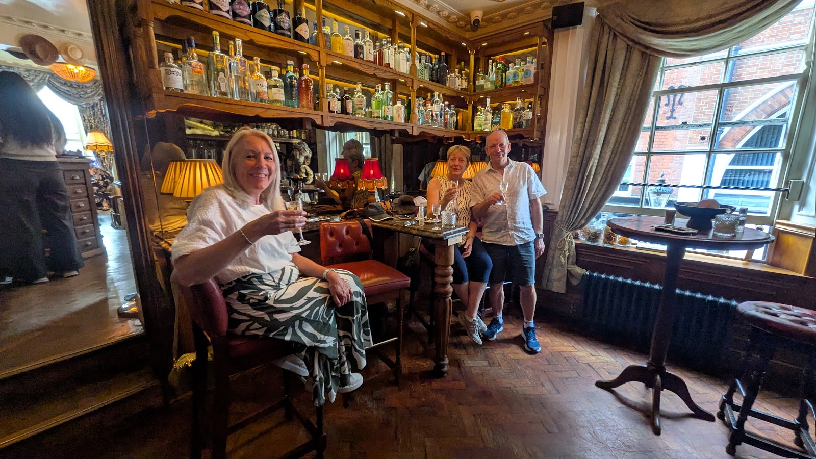 Atmospheric Victorian-style gin bar in Covent Garden