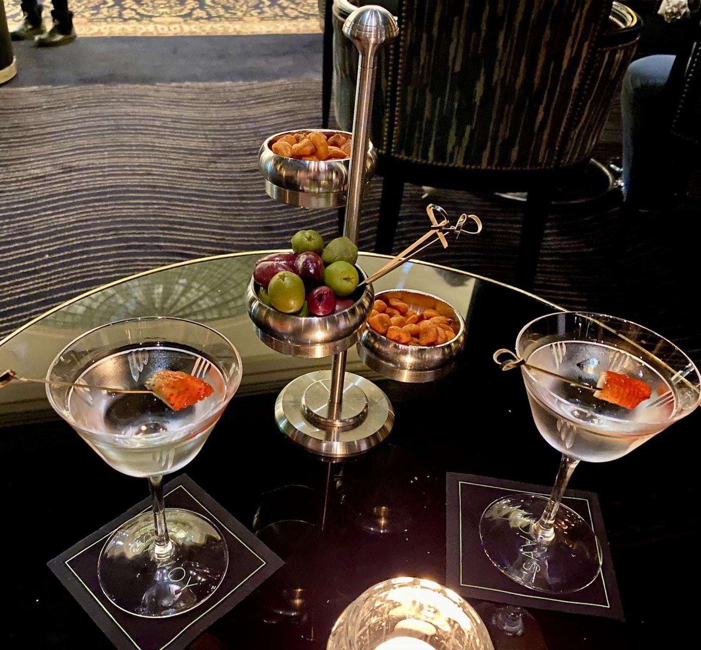 Evening atmosphere at The Beaufort Bar, The Savoy London