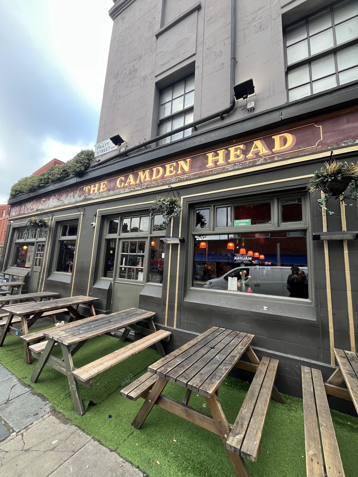 The Camden Head Islington London bar interior