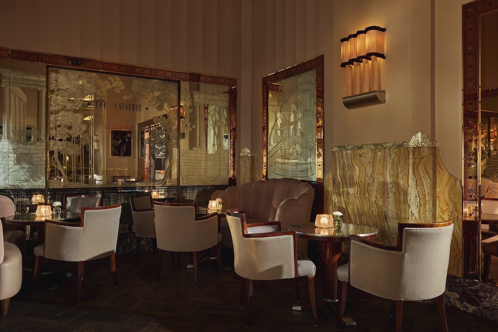 The Fumoir at Claridge's London bar interior
