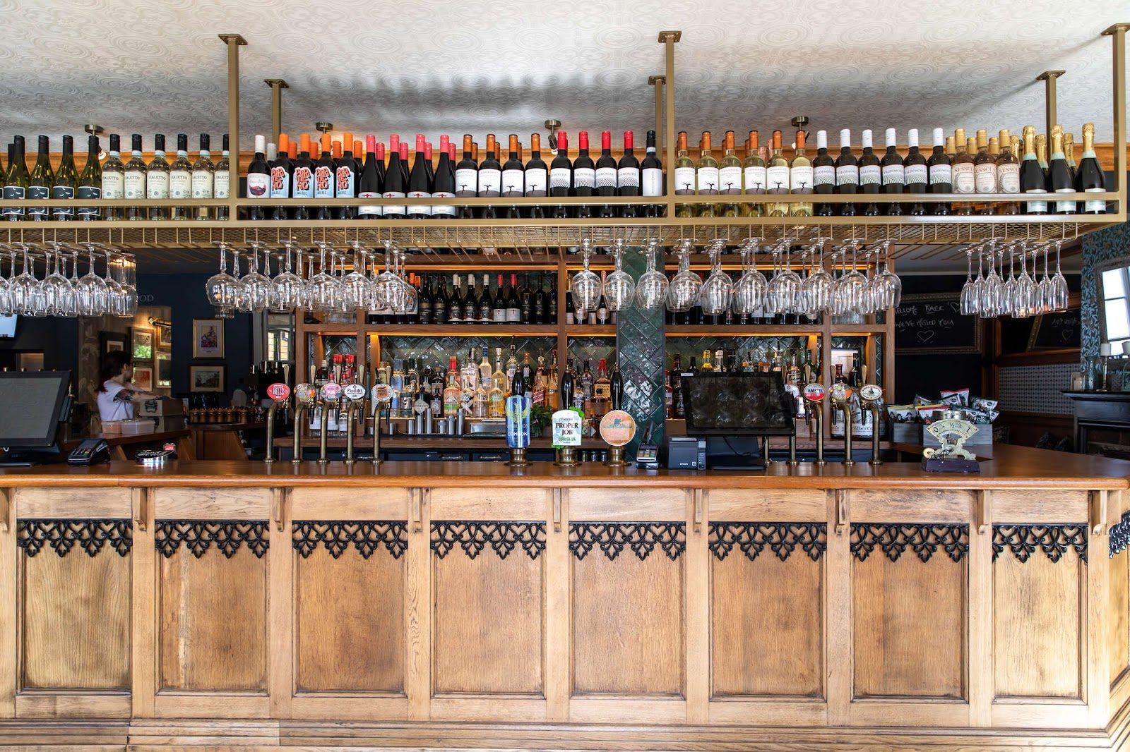 The Green Man Putney London bar interior