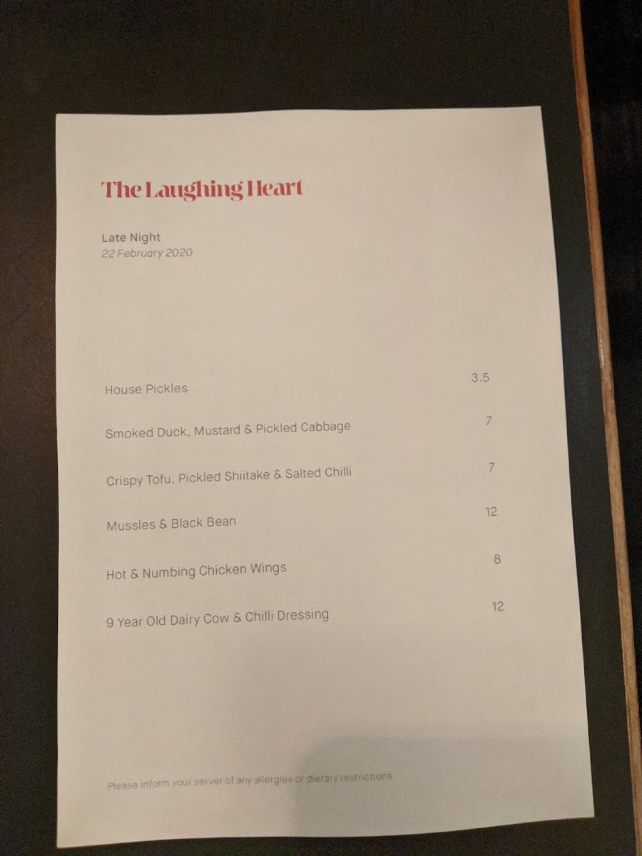 The Laughing Heart, London