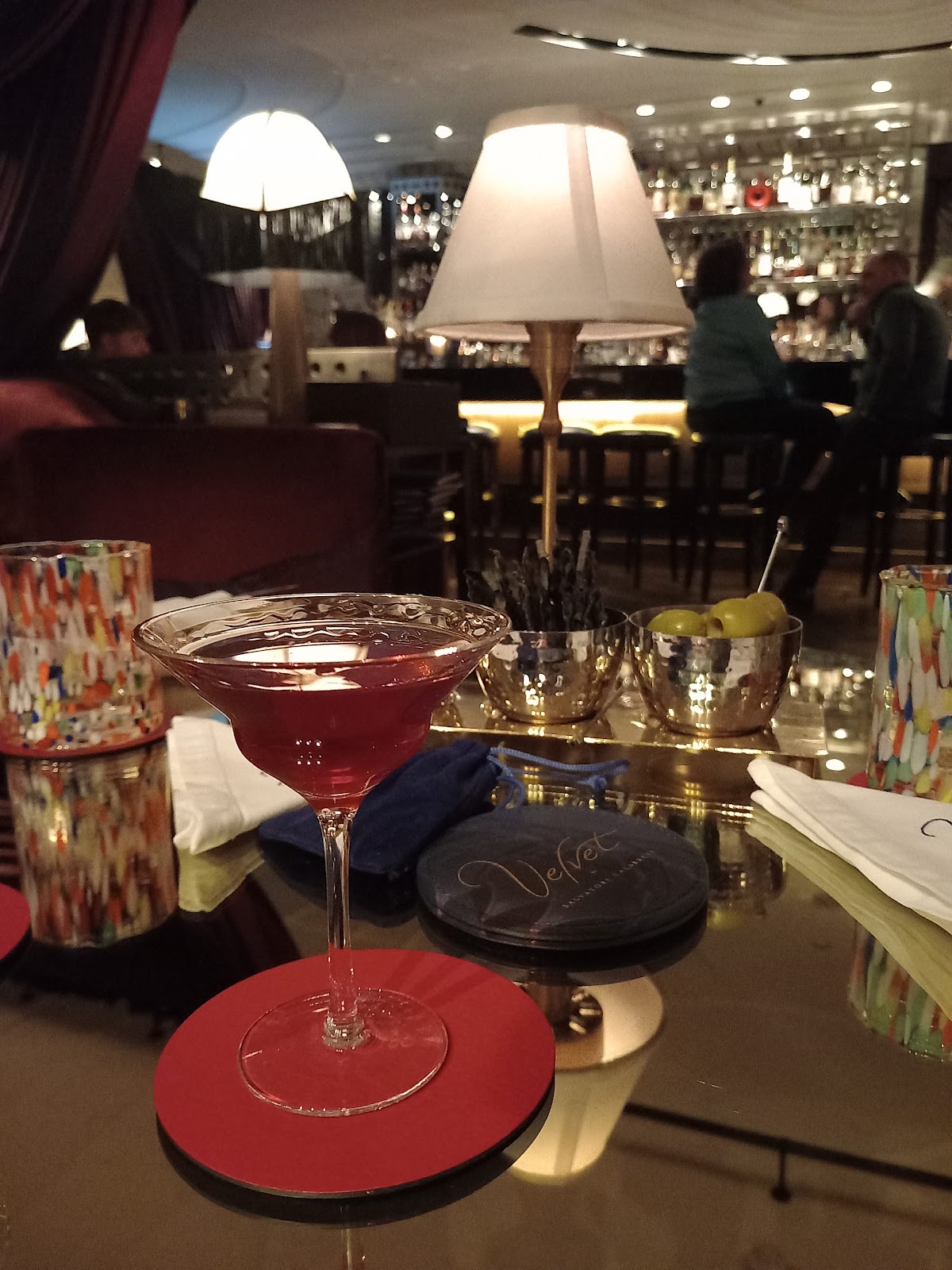 Late night bar scene