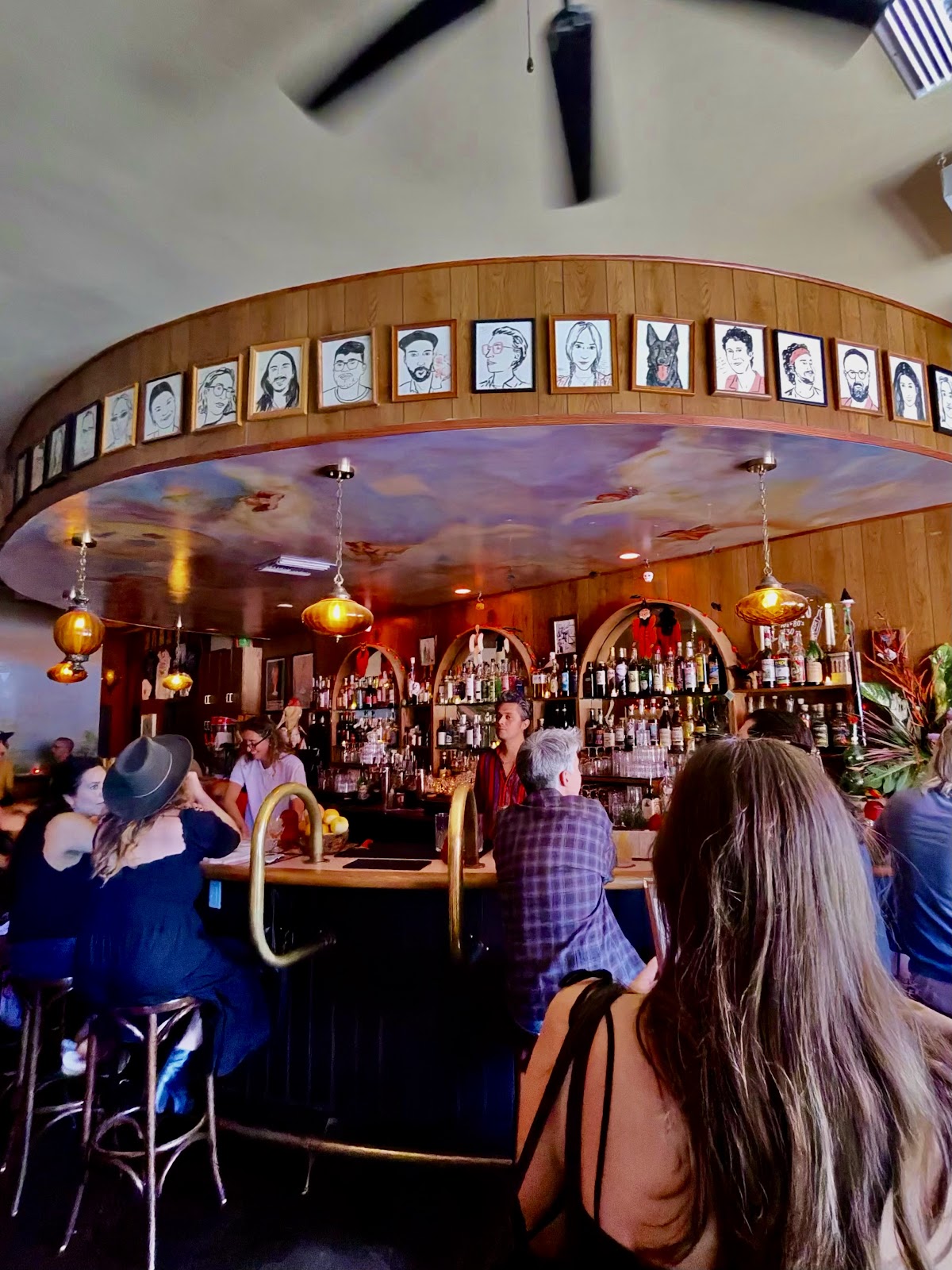 Bar room in low light
