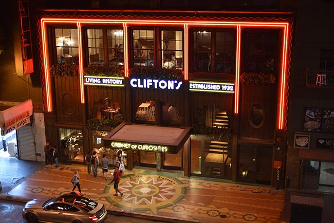 Clifton's Republic Los Angeles bar interior