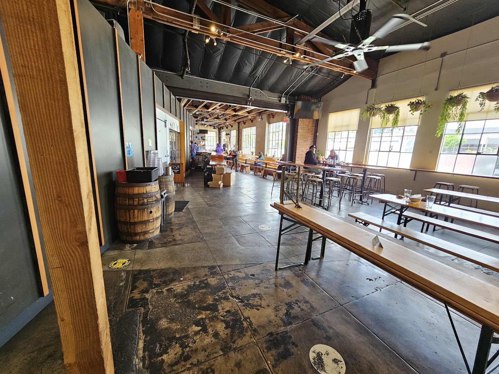 Bar atmosphere with warm lighting